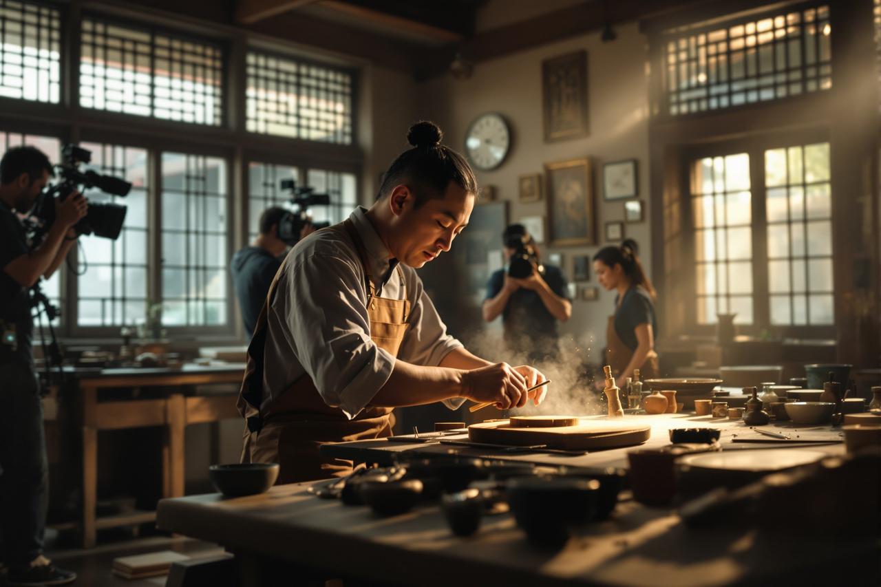 四库影视作品《非遗传承》 四库影视作品《非遗传承》海报